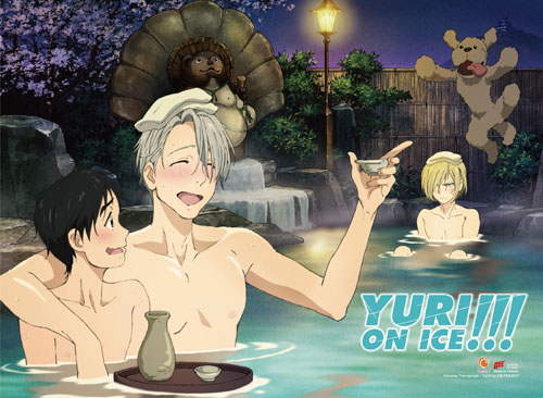 Yuri!!! On Ice - Hot Spring Wall Scroll, an officially licensed product in our Yuri!!! On Ice Wall Scroll Posters department.