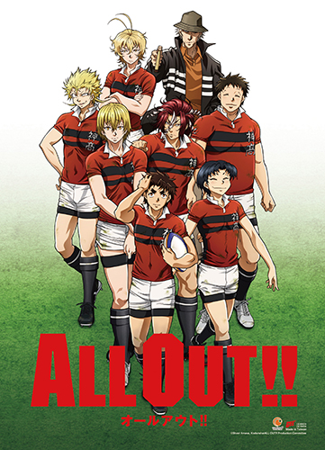 All Out!! - Key Art Wall Scroll, an officially licensed product in our All Out!!! Wall Scroll Posters department.