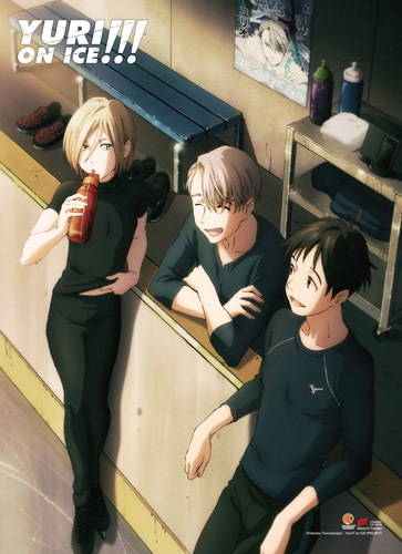 Yuri On Ice!!! - Yuri, Victoru & Yuri 4 Wall Scroll, an officially licensed product in our Yuri!!! On Ice Wall Scroll Posters department.