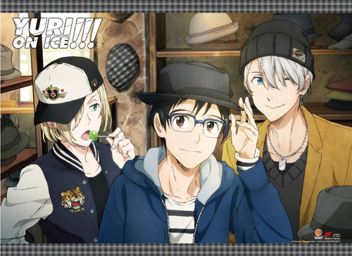 Yuri On Ice!!! - Yuri, Victoru & Yurio 5 Wall Scroll, an officially licensed product in our Yuri!!! On Ice Wall Scroll Posters department.