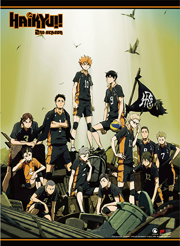 Haikyu!! - Key Art Wall Scroll, an officially licensed product in our Haikyu!! Wall Scroll Posters department.