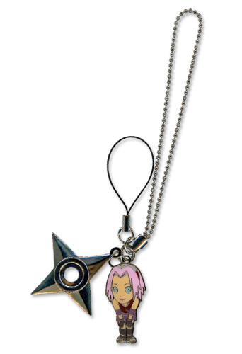 Naruto Shippuden Sakura & Weapon Cell Phone Charm, an officially licensed product in our Naruto Shippuden Costumes & Accessories department.