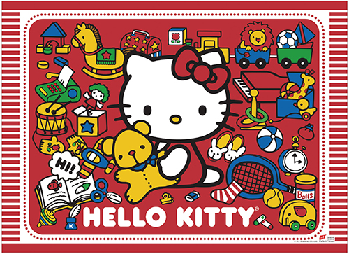 Hello Kitty - Play With Kitty Wall Scroll, an officially licensed product in our Hello Kitty Wall Scroll Posters department.