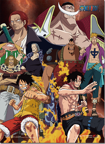 One Piece - Marineford Group Wall Scroll, an officially licensed product in our One Piece Wall Scroll Posters department.