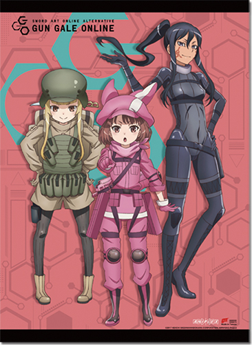 Sword Art Online Alt: Ggo - Group 2 Wall Scroll, an officially licensed product in our Sword Art Online Wall Scroll Posters department.