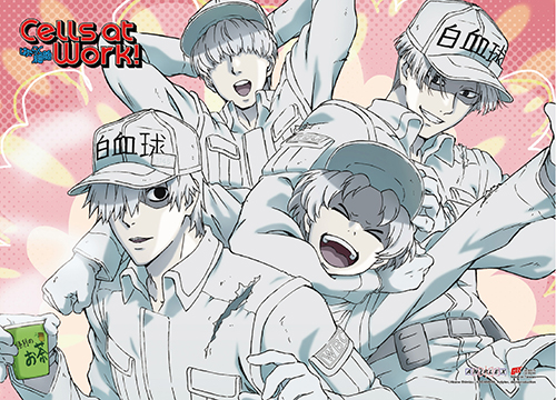 Cells At Work! - Blood Cell Group Wall Scroll, an officially licensed product in our Cells At Work! Wall Scroll Posters department.