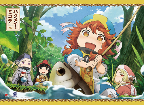 Hakumei & Mikochi Fishing Together Wall Scroll, an officially licensed product in our Hakumei & Mikochi Wall Scroll Posters department.