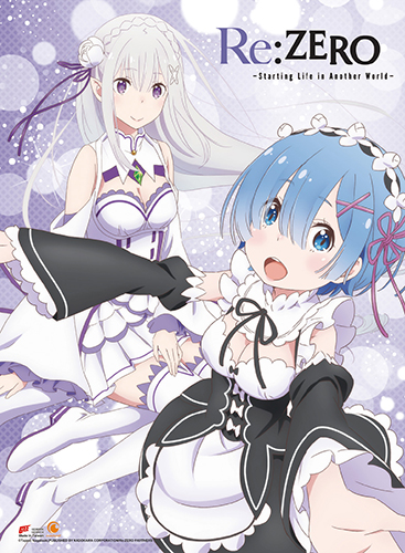 Re:Zero - Emilia & Rem 2 Wall Scroll, an officially licensed product in our Re-Zero Wall Scroll Posters department.