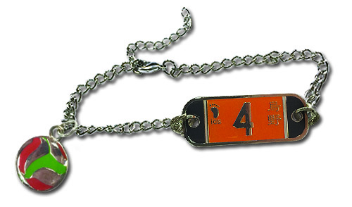 Haikyu!! - Number 4 Team Uniform Bracelet, an officially licensed product in our Haikyu!! Jewelry department.