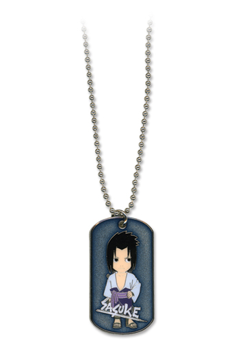 Naruto Shippuden Sasuke Dog Tag Necklace, an officially licensed product in our Naruto Shippuden Jewelry department.