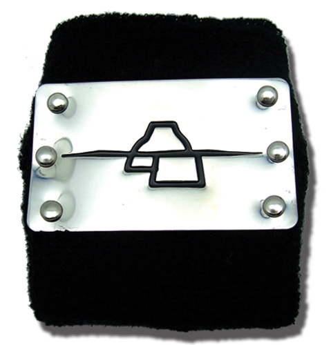 Naruto Shippuden Anti Rock Deidara Metal Wristband, an officially licensed product in our Naruto Shippuden Wristbands department.