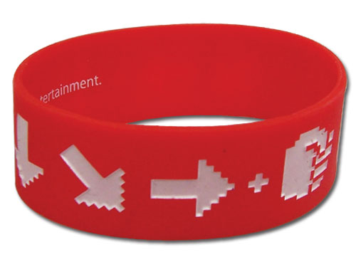 Street Fighter Ssfiv-Hadoken Pvc Wristband, an officially licensed product in our Street Fighter Wristbands department.