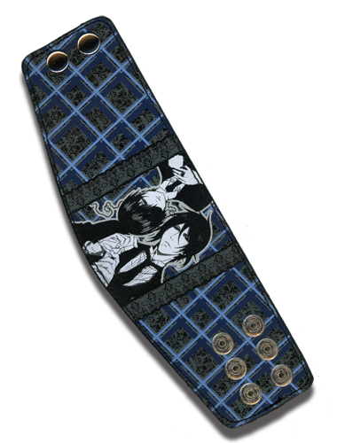 Black Butler 2 Sebastian And Ciel Leather Wristband, an officially licensed Black Butler product at B.A. Toys.