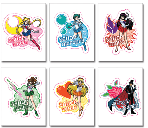 Sailormoon Character Sticker Set, an officially licensed product in our Sailor Moon Stickers department.