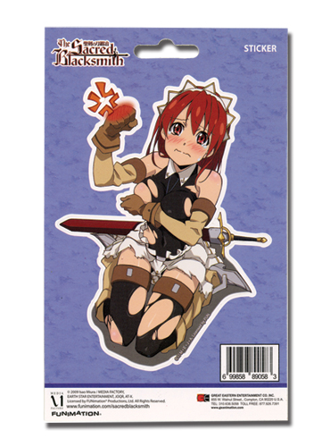 Sacred Blacksmith Angry Cecily Sticker, an officially licensed product in our Sacred Blacksmith Stickers department.