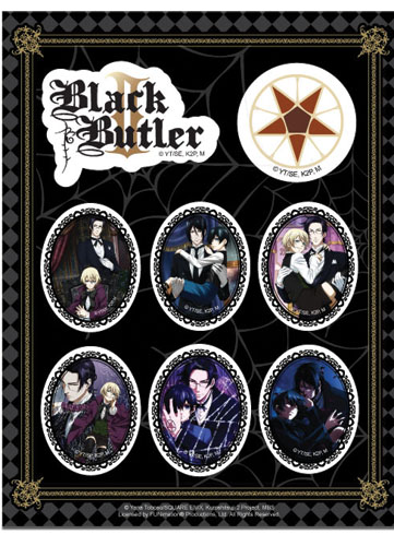 Black Butler 2 Group Stickers, an officially licensed product in our Black Butler Stickers department.