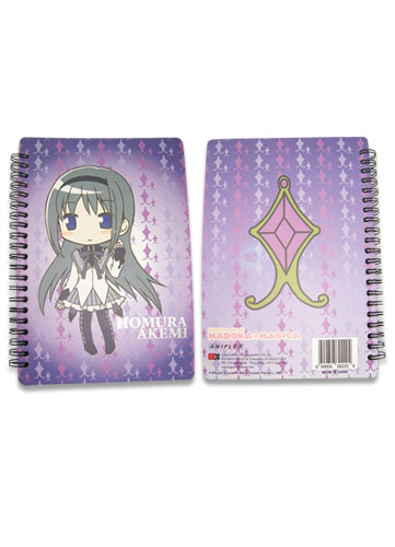 Madoka Magica Homura Softcover Notebook, an officially licensed product in our Madoka Magica Stationery department.