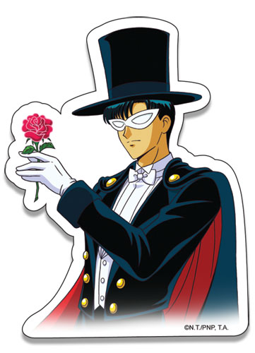 Sailormoon Tuxedo Kamen Sticker, an officially licensed product in our Sailor Moon Stickers department.