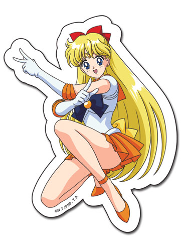 Sailormoon Sailor Venus Sticker, an officially licensed product in our Sailor Moon Stickers department.