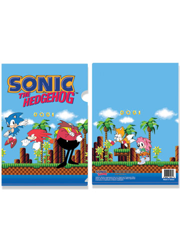 Classic Sonic Group File Folder, an officially licensed product in our Sonic Stationery department.