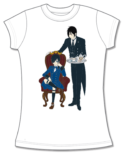 Black Butler Book Of Circus- Sebastian Ciel Jrs Screen Print T-Shirt L, an officially licensed product in our Black Butler Book Of Circus T-Shirts department.
