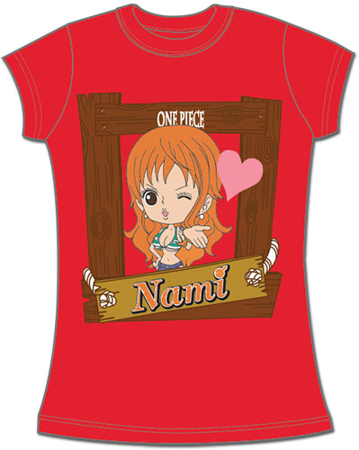 One Piece - Sd Nami Jrs. Screen Print T-Shirt L, an officially licensed product in our One Piece T-Shirts department.