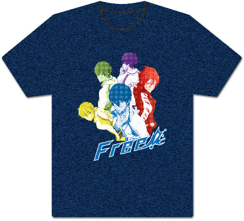 Free! - Key Group Duo-Tone Men's Screen Print T-Shirt M, an officially licensed product in our Free! T-Shirts department.