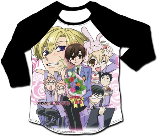 Ouran H.S. Host Club - Key Group 3/4 Sublimation Long Sleeve Raglan L, an officially licensed product in our Ouran High School Host Club T-Shirts department.