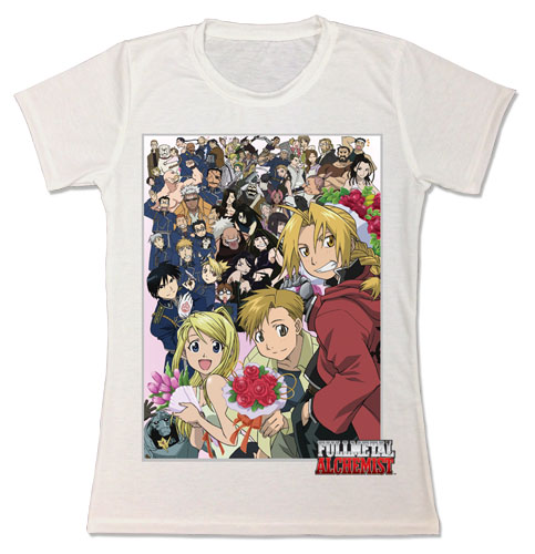 Fullmetal Alchemist - Group Jrs. Sublimation T-Shirt L, an officially licensed product in our Fullmetal Alchemist T-Shirts department.
