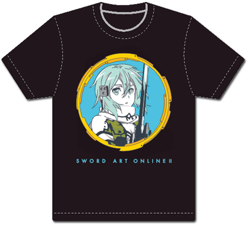 Sword Art Online Ii - Sinon Men's Screen Print T-Shirt L, an officially licensed product in our Sword Art Online T-Shirts department.