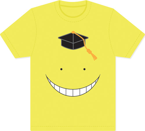 Assassination Classroom - Koro Sensei Face Screen Print T-Shirt L, an officially licensed Assassination Classroom product at B.A. Toys.