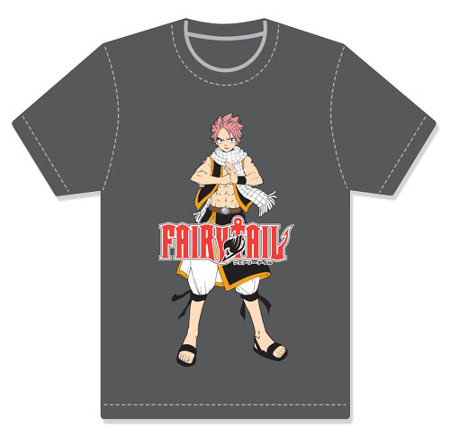 Fairy Tail - Natsu Men's Screen Print T-Shirt L, an officially licensed product in our Fairy Tail T-Shirts department.