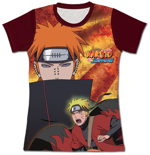 Naruto Shippuden - Naruto & Pain Jrs. Sublimation T-Shirt XXL, an officially licensed product in our Naruto Shippuden T-Shirts department.