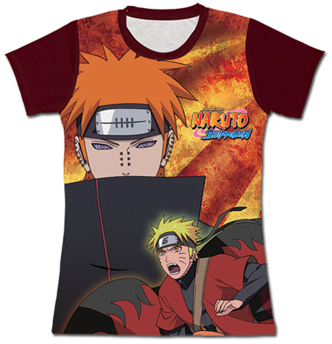 Naruto Shippuden - Naruto & Pain Jrs. Sublimation T-Shirt L, an officially licensed product in our Naruto Shippuden T-Shirts department.