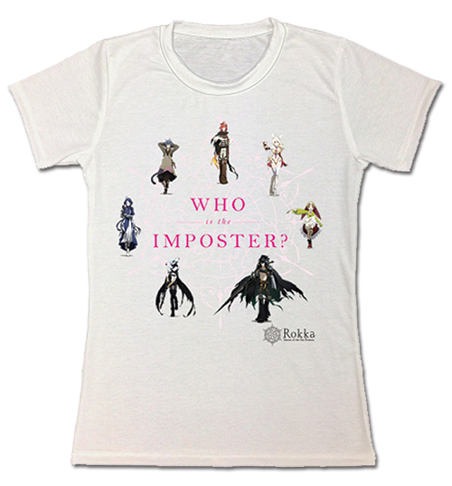 Rokka - Who Is The Imposter Jrs. Sublimation T-Shirt M, an officially licensed product in our Rokka T-Shirts department.