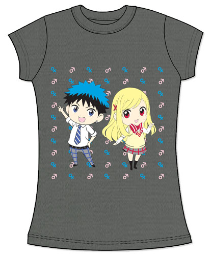 Yamada Kun - Ruu & Urara Jrs. Screen Print T-Shirt L, an officially licensed product in our Yamada-Kun And The Seven Witches T-Shirts department.