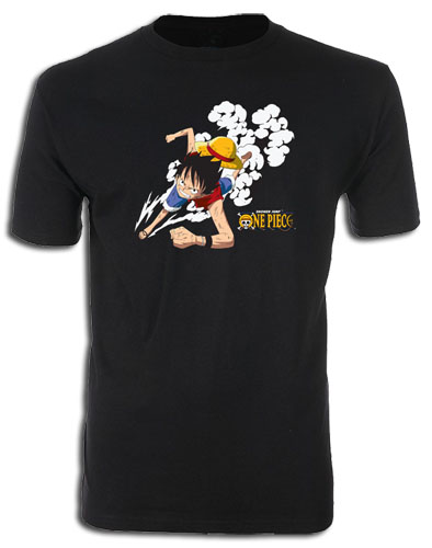One Piece- Running Luffy (Color Version) Men Screen Print T-Shirt L, an officially licensed product in our One Piece T-Shirts department.