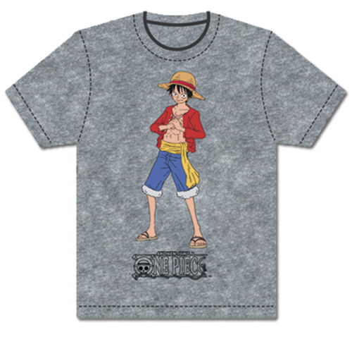 One Piece - Luffy Ready Screen Print T-Shirt XL, an officially licensed product in our One Piece T-Shirts department.