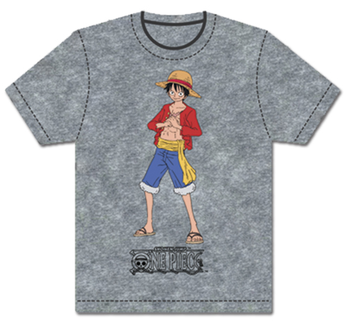 One Piece - Luffy Ready Screen Print T-Shirt L, an officially licensed product in our One Piece T-Shirts department.