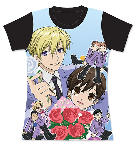 Ouran H.S. Host Club - Flower Group Jrs. Sublimation T-Shirt L, an officially licensed product in our Ouran High School Host Club T-Shirts department.