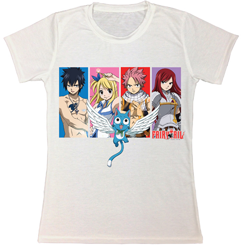 Fairy Tail - Frame Group Jrs. Sublimation T-Shirt L, an officially licensed product in our Fairy Tail T-Shirts department.