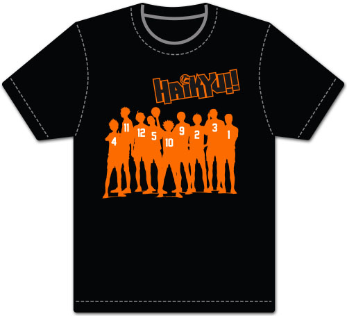 Haikyu!! - Team Silhouette Men's Screen Print T-Shirt M, an officially licensed product in our Haikyu!! T-Shirts department.