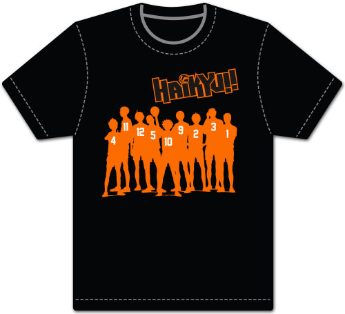 Haikyu!! - Team Silhouette Men's Screen Print T-Shirt L, an officially licensed product in our Haikyu!! T-Shirts department.