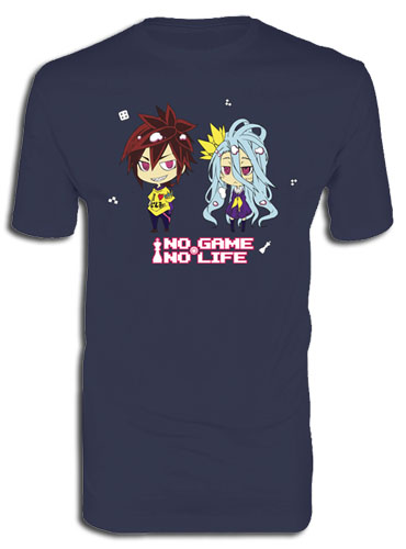 No Game No Life - Sd Sora & Shiro Men's Screen Print T-Shirt L, an officially licensed product in our No Game No Life T-Shirts department.