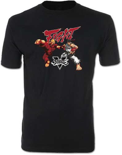 Street Fighter V - Ryu & Ken Men's Screen Print T-Shirt L, an officially licensed product in our Street Fighter T-Shirts department.