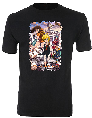 The Seven Deadly Sins - Key Visual Men's T-Shirt L, an officially licensed product in our The Seven Deadly Sins T-Shirts department.