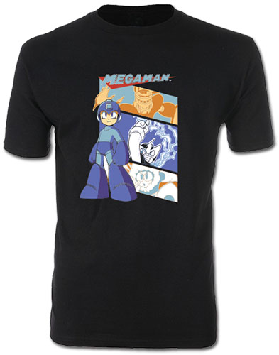 Mega Man Classic - Mega Man & Bosses Men's Screen Print T-Shirt XL, an officially licensed product in our Mega Man T-Shirts department.