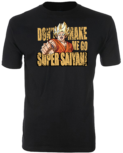 Dragon Ball Super - Don'T Make Me Go Super Saiyan Men's T-Shirt L, an officially licensed product in our Dragon Ball Super T-Shirts department.