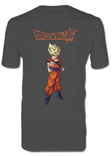 Dragon Ball Super - Ss Goku With Fist Front Men's Screen Print T-Shirt L, an officially licensed product in our Dragon Ball Super T-Shirts department.