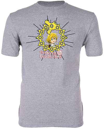 The Seven Deadly Sins - Meliodas Men's T-Shirt L, an officially licensed product in our The Seven Deadly Sins T-Shirts department.